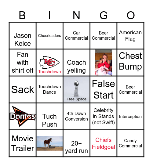 SUPER BOWL LIX Bingo Card