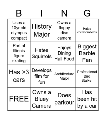 FPC Bingo Card