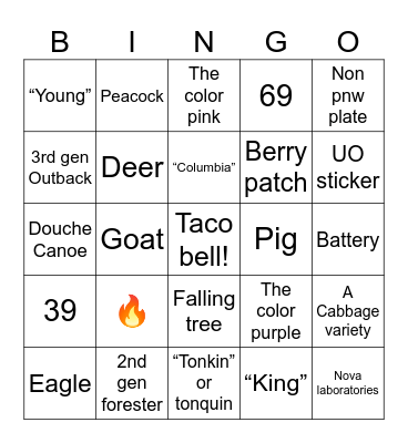 Astoria winter trip 🥶 Bingo Card