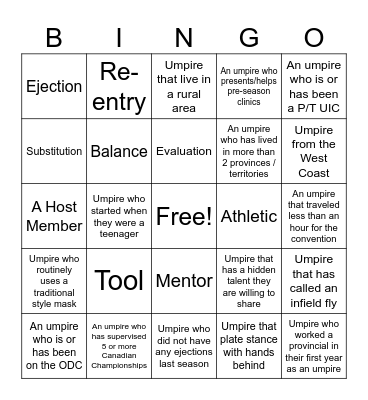 Blue Bingo #71 - EN Bingo Card