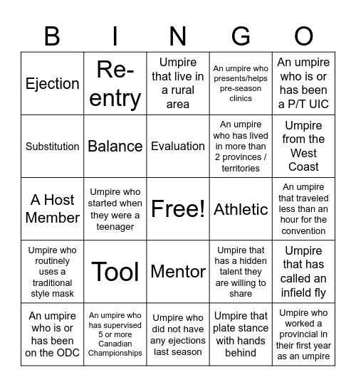 Blue Bingo #71 - EN Bingo Card
