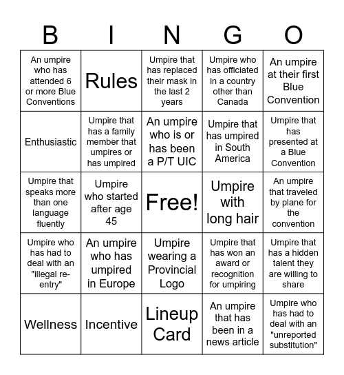 Blue Bingo #72 - EN Bingo Card