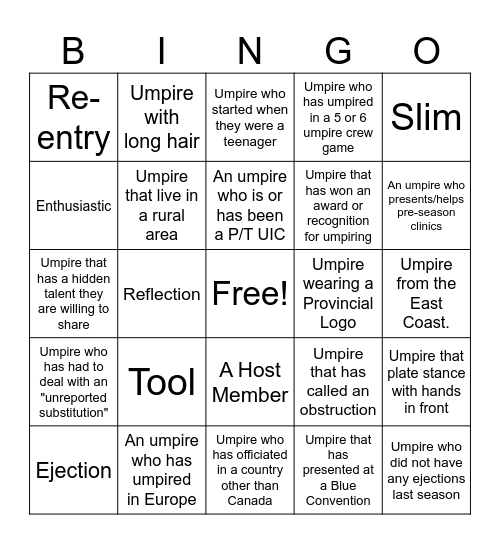 Blue Bingo #75 - EN Bingo Card