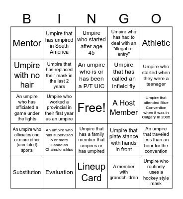 Blue Bingo #76 - EN Bingo Card