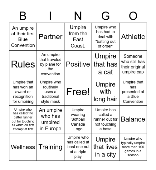 Blue Bingo #77 - EN Bingo Card