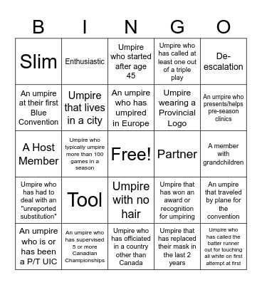 Blue Bingo #84 - EN Bingo Card