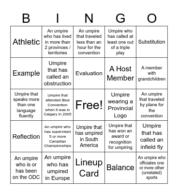 Blue Bingo #87 - EN Bingo Card