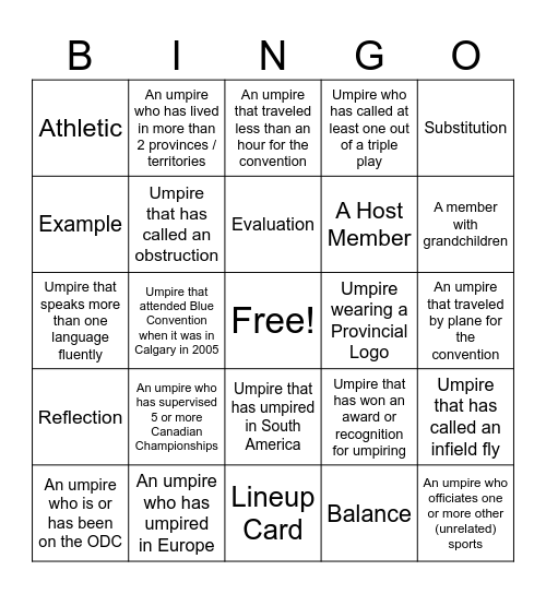 Blue Bingo #87 - EN Bingo Card