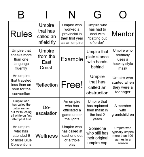 Blue Bingo #96 - EN Bingo Card