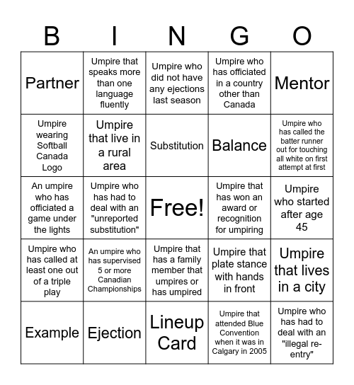 Blue Bingo #97 - EN Bingo Card