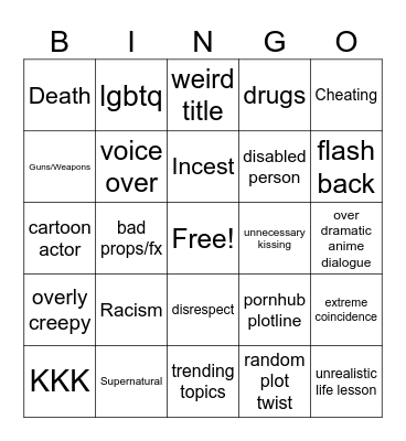 TMRWS Bingo Card