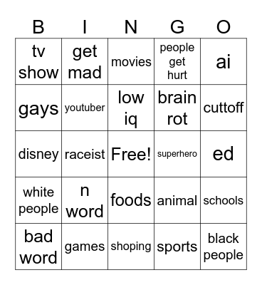 funny meme Bingo Card