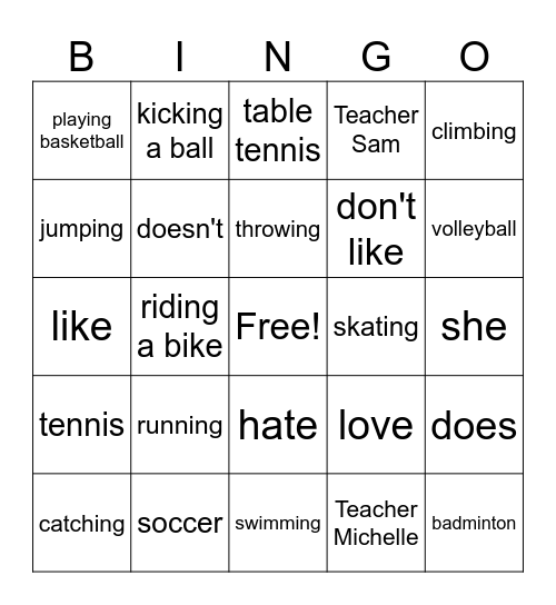 Bingo Card