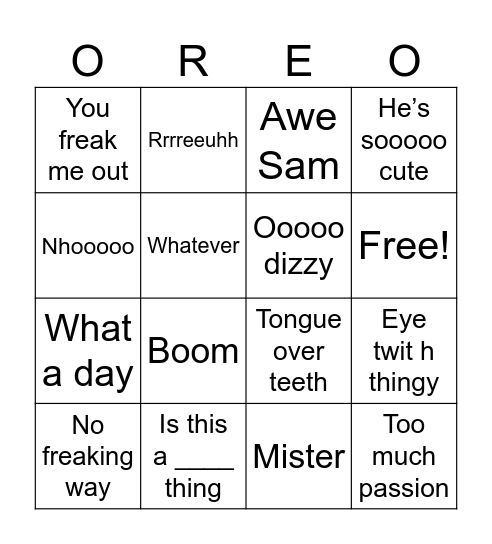 MAKENNA BINGO Card