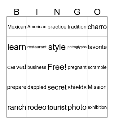 Born to Rope Bingo Card