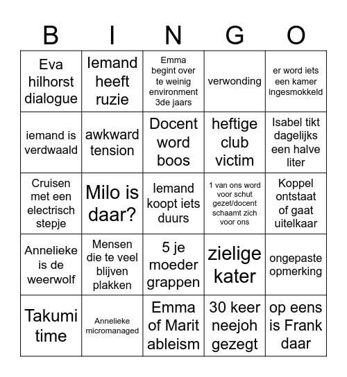 Berlin bingo Card