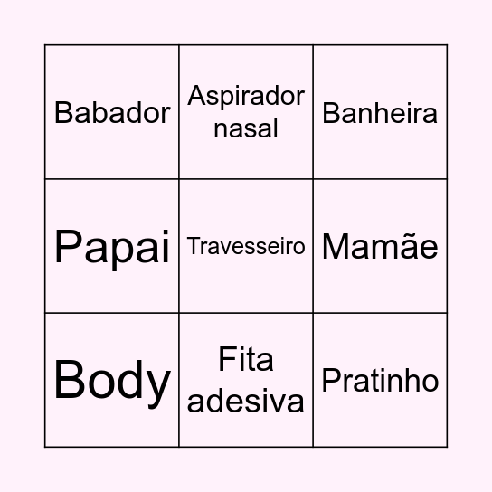 Bingo da Helena Bingo Card
