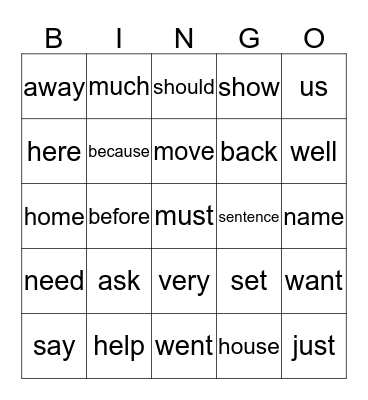 Bingo Card