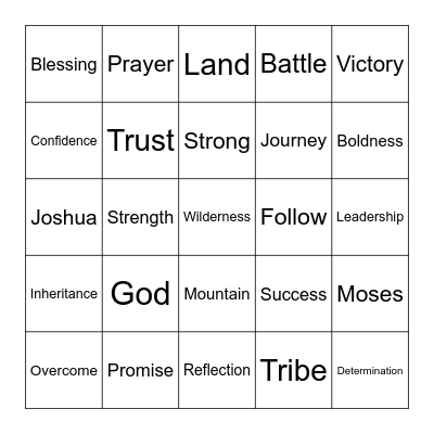 2.9.25_Joshua 14:9-12 Bingo Card