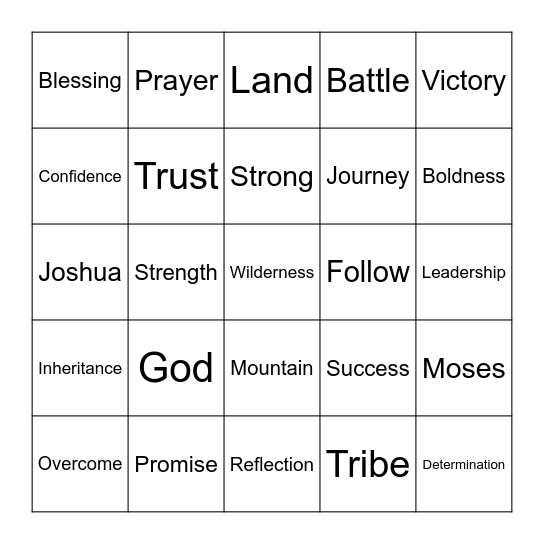 2.9.25_Joshua 14:9-12 Bingo Card