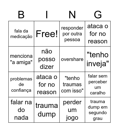 Tes Bingo Card