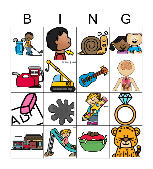 Le son G-dur Bingo Card