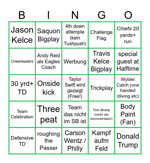 Gatorade Farbe:__________________ Bingo Card