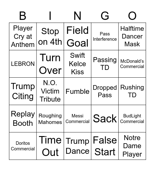 Molly Bingo Card