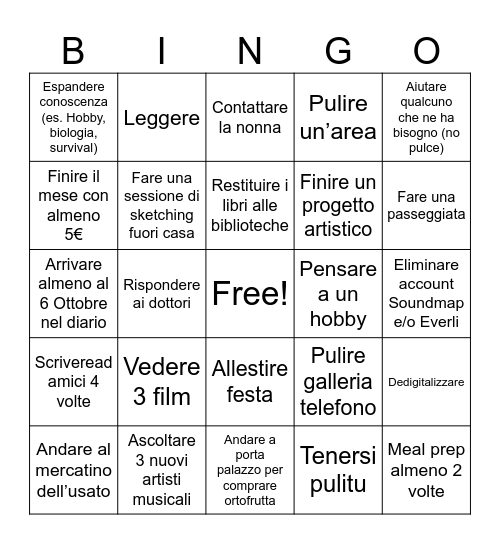 FebbbraioUntitled Bingo Card