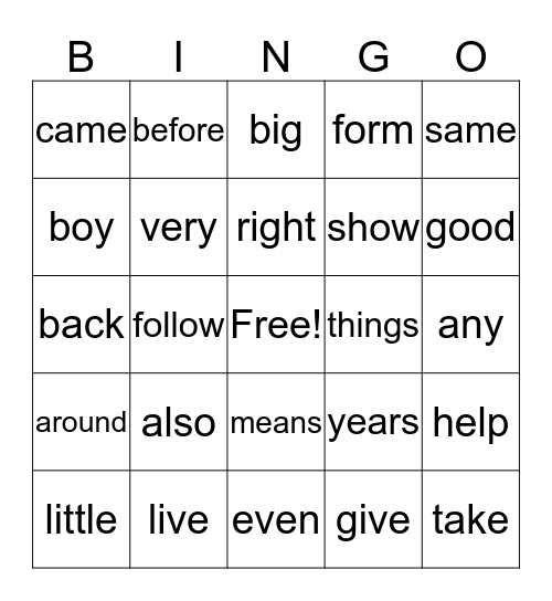 Fry Sight Words 2nd Hundred