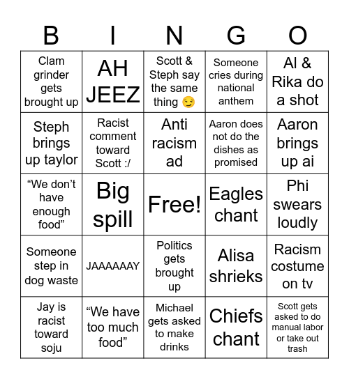 We ball Bingo Card