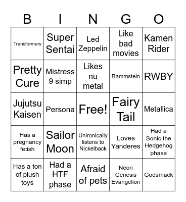 My Bingo Card