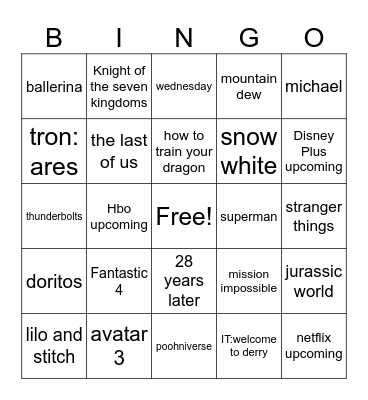 super bowl 2025 ads Bingo Card