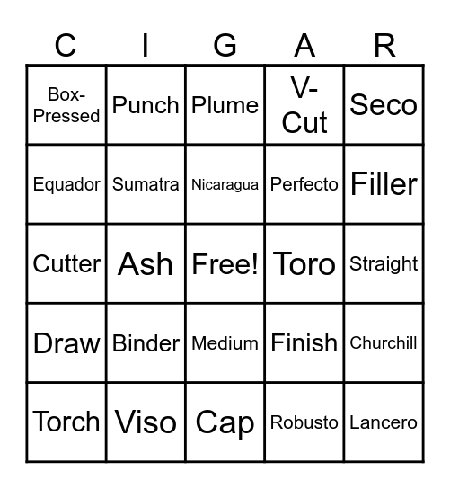 Top Leaf Super Bowl Bingo Card