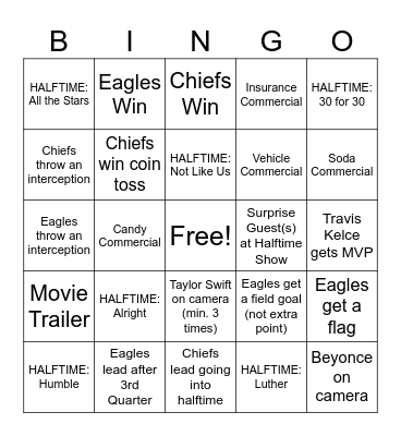 Hamer House SB Bingo Card