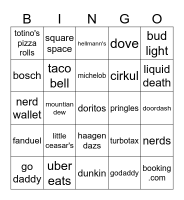 super bowl bingo 2025 Bingo Card