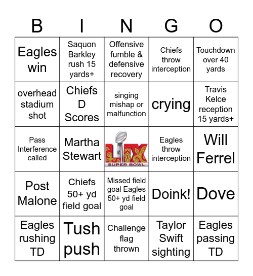 SB 25 Bingo Card