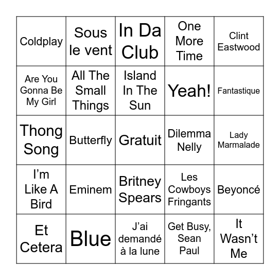 2000-04 Bingo Card