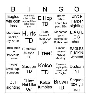 SB 59 Bingo Card