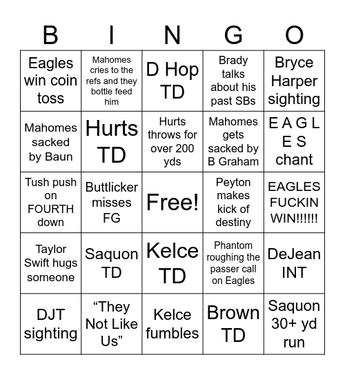 SB 59 Bingo Card