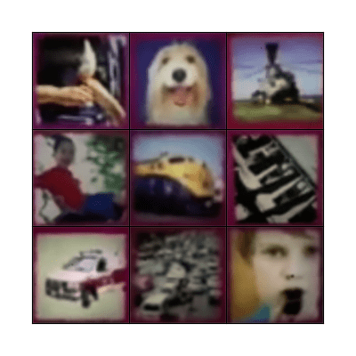 Around town sounds Bingo Card