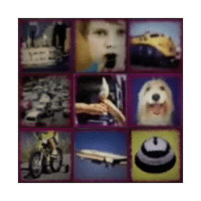 Around town sounds Bingo Card