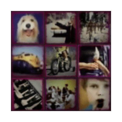 Around town sounds Bingo Card