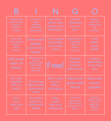 bingo card Bingo Card