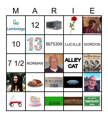 HAPPY 80TH BIRTHDAY Bingo Card