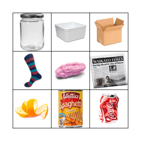 Rethinking waste! Bingo Card