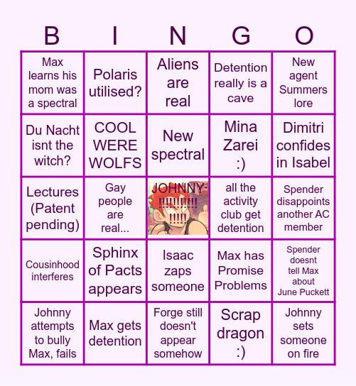 paranatural ch9 Bingo Card