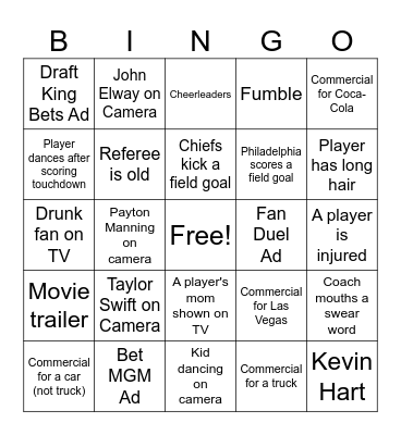 Super Bingo Card