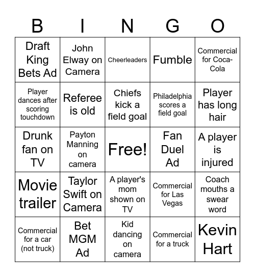 Super Bingo Card