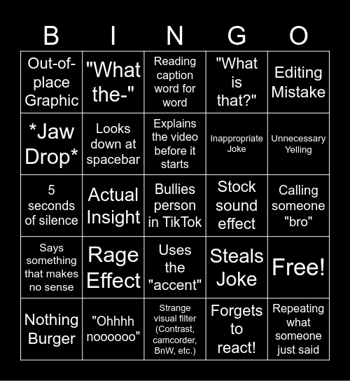 Ultimate SSSniperwolf Bingo 5x5 Bingo Card